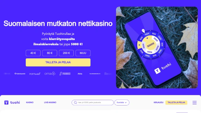 Tuohi: suomenkielinen etusivu